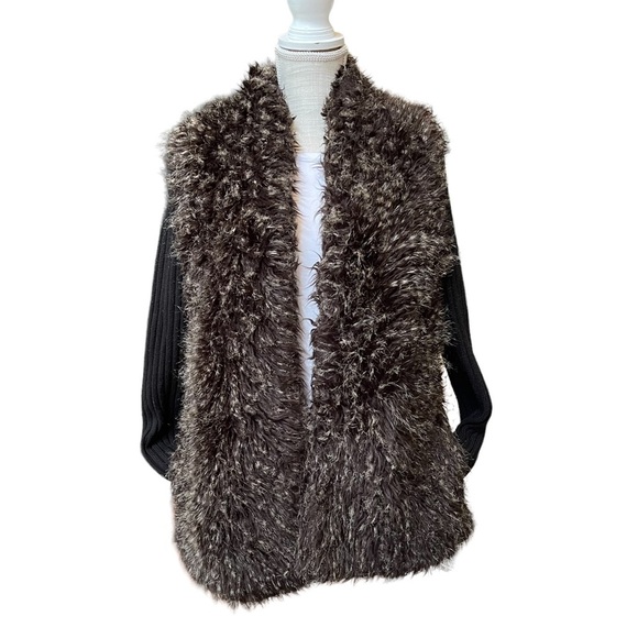 Calvin Kline Faux Fur Oversize Jacket Size: M - Picture 11 of 11